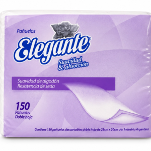 PAÑUELO DESCARTABLE (ELEGANTE COD 987 VIOLETA) DOBLEHJ PAQUETE X 150HJ